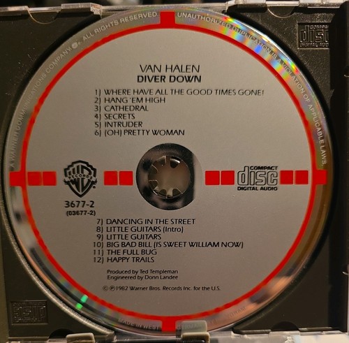 Van halen diver down - down, west