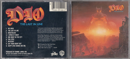 Dio last line cd - -, in