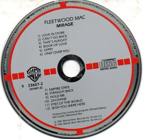 Fleetwood mac mirage rare - fleetwood, mac-mirage-rare